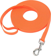 Waterproof Long Leash Durable Dog Recall Training Lead Great - Orange / 10ft