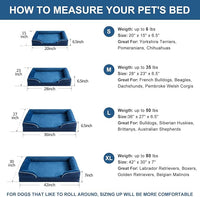 WNPETHOME Dog Beds for Large Sized Dogs, Washable Orthopedic Dog Couch Sofa Bed with Waterproof Lining & Non-Skid Bottom for Pet Sleeping