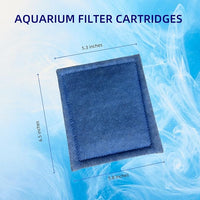 8 Pack Filter Replacements for Aqua-Tech EZ-Change #3 Replacements for Marineland Rite-Size C Compatible with 20-40/30-60 Gallon Fish Tank Power Filters Penguin 200B 350B 170B 330B 275 and 375
