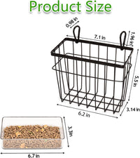 SANGLE SOPFFY Rabbit hay Feeder Small Animal Feeding Set with 350ml - black-2 - image 2
