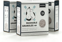 Washable Cat Litter Refills for Cat Genie 7.2lbs Compostable Flushable – Daily Care for Cats - 3‑Pack, 10.8 lbs