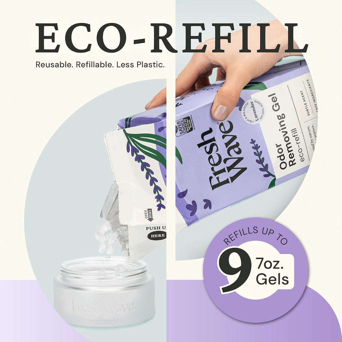 Fresh Wave Lemon Odor Removing Gel Refill - Lavender / 63 Fl Oz (Pack of 1) - image 4
