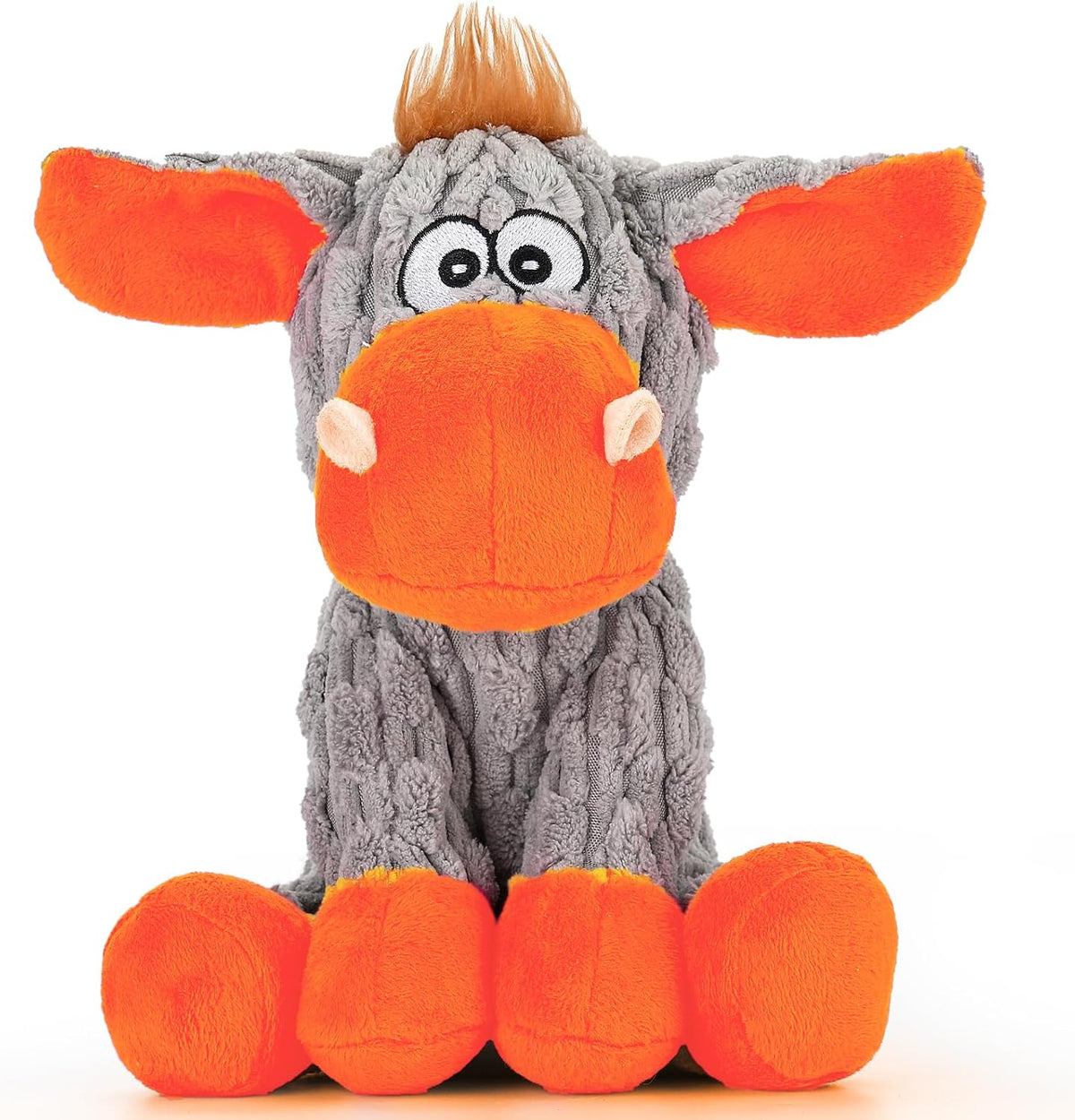 loncoldy Plush Chew Toys for Large Dogs - Orange