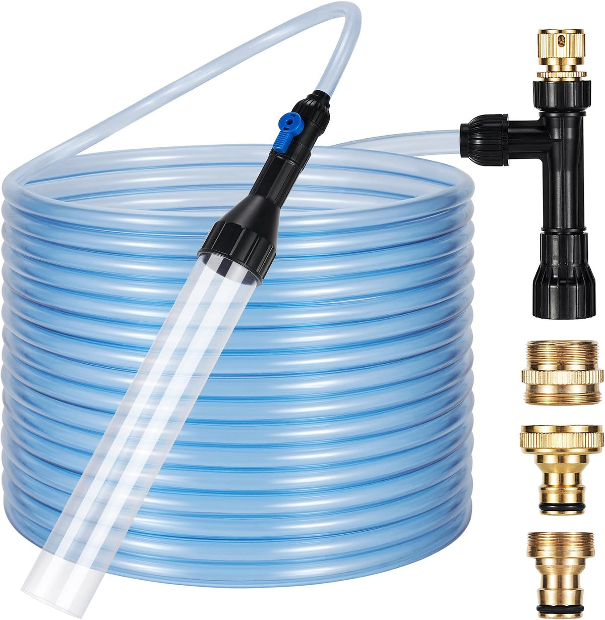Gravel Vacuum for Aquarium Fish Tank Siphon - 50FT