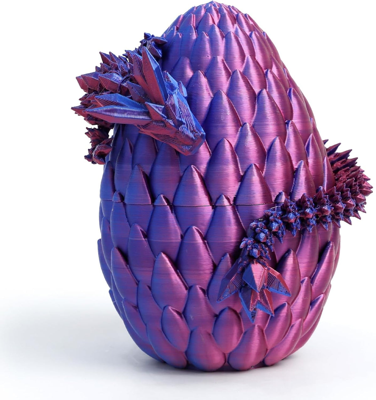 3D Printed Dragon Egg, Large 12" for Kids, Dragon Lovers - Purple Mix
