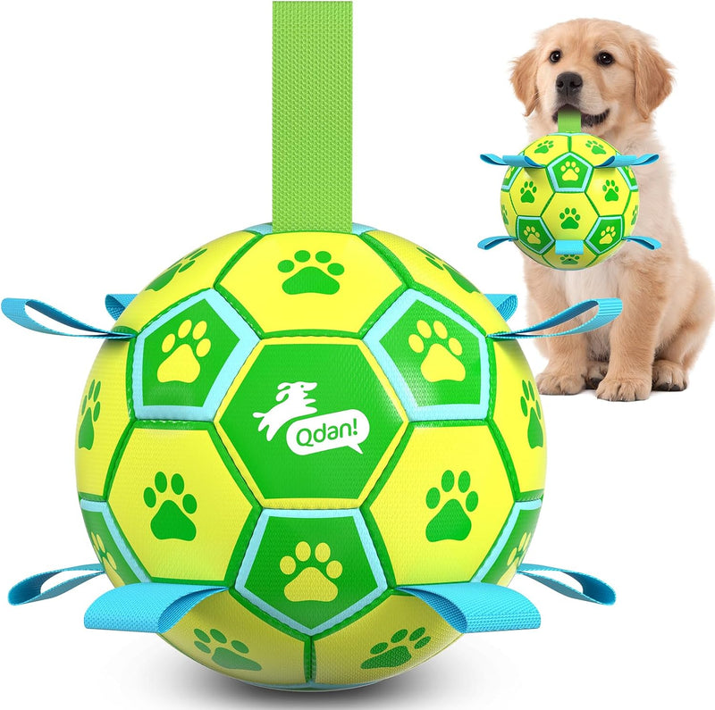 QDAN Dog Toys Dog Balls, Herding Balls - Yellow Green / 6 Inch