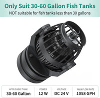 Uniclife Aquarium Wave Maker for 120-300 Gallon Fish Tanks 3400 GPH - 30-60 Gallon - image 2