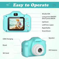 Zeacool Kids Camera, HD Digital Video Camera - Green - image 2