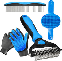 NVNAN Pet Hair Removal Glove for Dogs & Cats - Grooming Rake Set