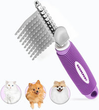 GENPEPADO Dematting Undercoat Rake Comb for Dogs & Cats with Long