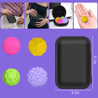 BUSOHA Silicone Magnetic Fidget Balls - Yellow+pink+purple+green + Pink / 1.2 Inch - image 2