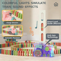 PREPHY Domino Train Toys Kids Games - Sakura Pink - image 3