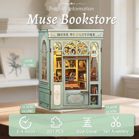 Fsolis Book Nook Kit Booknook Bookshop - Muse Bookstore - image 3
