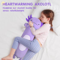 Dalmao 36" Cat Stuffed Animal - Purple Axolotl / 36 inch - image 4
