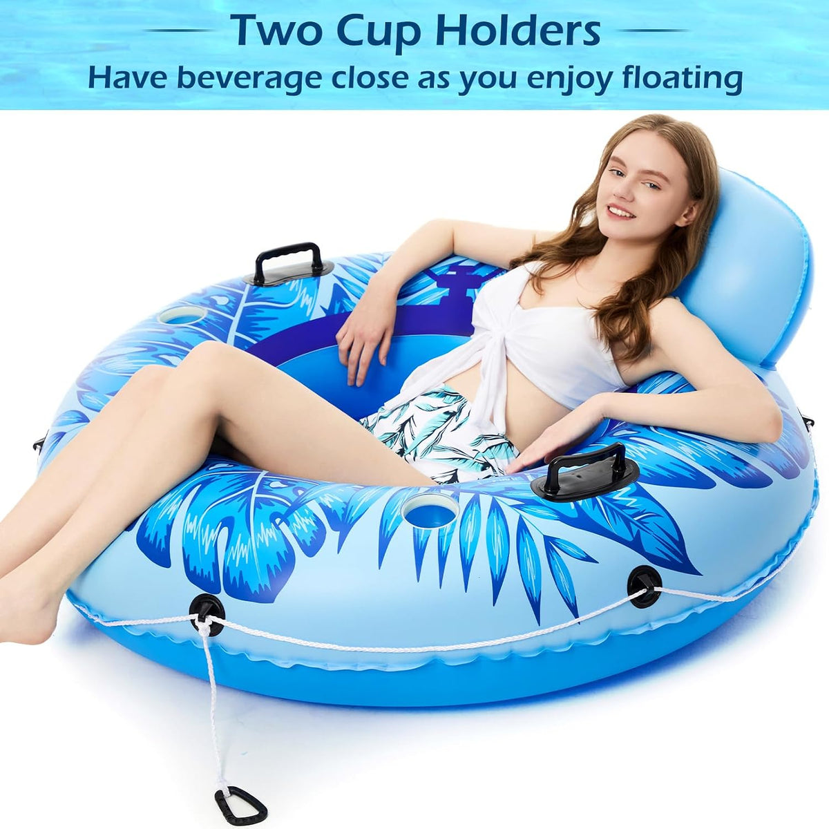 Jasonwell Inflatable River Tube Float - X-Large / Blue - image 3