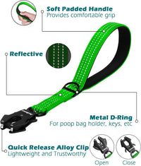 Heavy Duty Short Dog Leash - Grass Green / 12 Inch - image 4