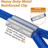 XiaZ 30ft Tie Out Cable for Dogs, Dog Leads for Yard Chew Proof, Heavy Duty Pet Tie Out Cable for Large Dogs Up to 250lbs,Durable Dog Runner Tether Line for Outdoor,Yard