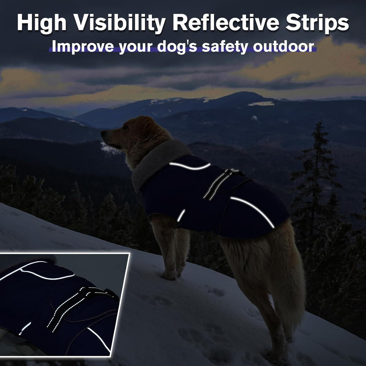 Dog Coats for Large Dogs Waterproof Dog Jacket with Adjustable Fit – Essentials for Dogs - 2XL / Army Green - image 3
