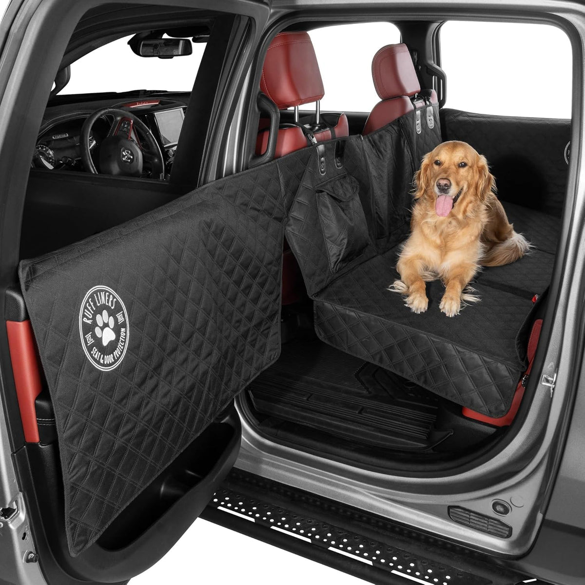 Back Seat Extender for Dogs, As Seen on Shark Tank - Black / Standard - Car / SUV / Small Trucks
