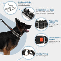 Martingale Dog Training Walking Collar for Pulling, M - Black / Large,2.5mm,18.5-23.5"Neck - image 3