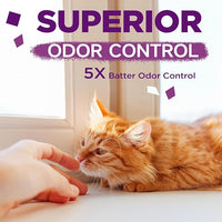 Made4Pets Cat Litter Crystals Kitty Litter Odor Control Crystal Litter Non Clumping No scooping Low Dust, Low Tracking, Lightweight, Dehydrates Waste,Lavender– 19.8 lbs (6 x 3.3 lb Packs)