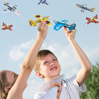 XIPEGPA 60 pack of colorful glider airplanes for kids to assemble and fly - view 6