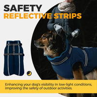 Dog Coat for Large Dogs Waterproof Dog Jacket with Harness Built in – Essentials for Dogs - Large / Blue - image 4