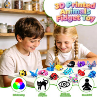 Celltestria 18PCS 3D Printed Skeleton Fidget Toys with Coffin Storage - 30Pcs 3D Printed Bugs - image 4