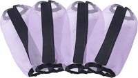 Horse Fly Boots Set of 4, Ultra Lightweight Breathable Mesh Leg Wraps, Non-Slip Fit, Reduce Stomping, Universal Size, Ideal for Summer Violet