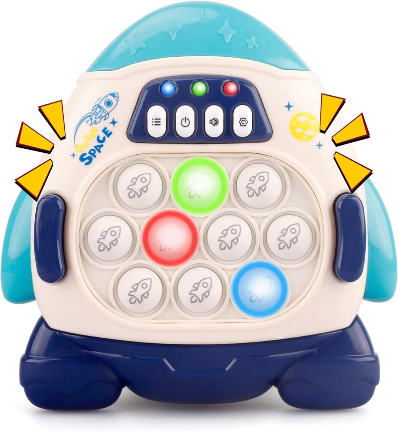 GAPER GO Fast Push Pop Game, Light Up Fidget Toy for Kids - Rocket
