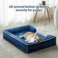 WNPETHOME Dog Beds for Large Sized Dogs, Washable Orthopedic Dog Couch Sofa Bed with Waterproof Lining & Non-Skid Bottom for Pet Sleeping