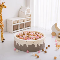 GOGOSO 100 pastel bear-shaped and round ball pit balls with zipper storage bag - view 7