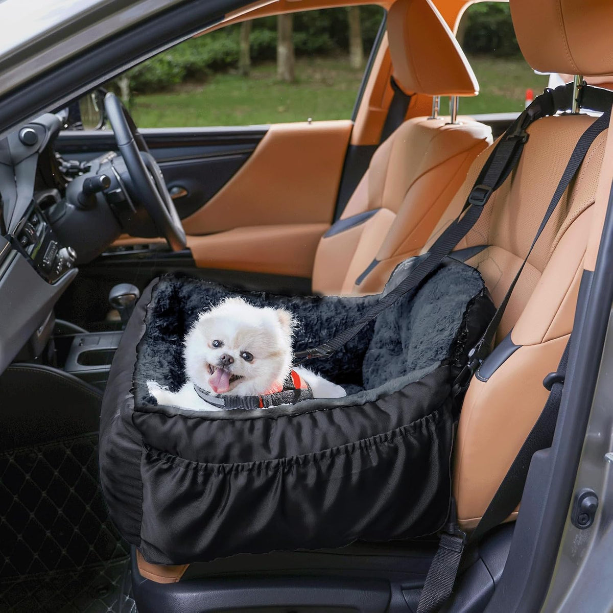 Dog Car Seat for Small Dogs - Black - image 2