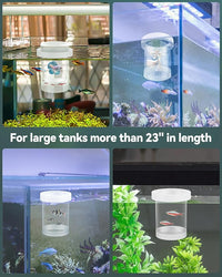 Pawfly Large Breeder Box for Fish Tank, Floating Guppy Breeder Box, Plastic Hatchery Incubator Isolation Box for Shrimp Betta Clownfish, Baby Fish Separator for Aquarium