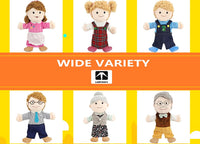 Family Hand Puppets for Kids, Includes Grandpa, Grandma, Dad - Style2 - Dad - image 3