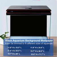 ELEBOX Aquarium Background Blue Black Fish Tank Background Wallpaper - 11.8" H x 16.5" L - image 2