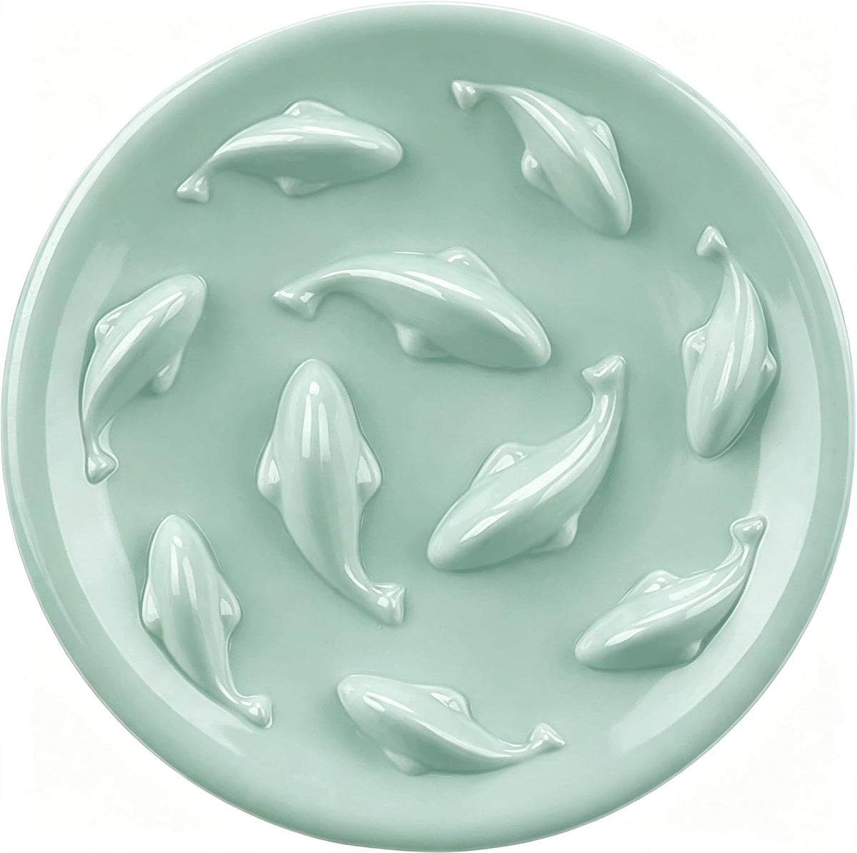 Slow Feeder Bowl for Cats and Small Dogs - Green