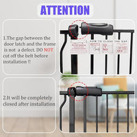 Baby Gates Extra Wide 53-57.5 Inch Large Baby Gate for Stairs Tension Pet Dog Gates Indoor for Doorways No Drilling Pressure Mounted Pet Gates for Kids