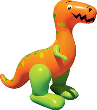 BANZAI T-Rex Terror Mondo inflatable dinosaur sprinkler, 96 inch backyard water toy