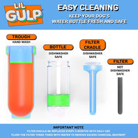 Lil Gulp Dog Water Bottle 15 Fl oz Filtered Portable Travel Bottle – Essentials for Dogs - Power Punch - image 4