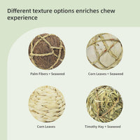 andwe Small Animals Play Activity Balls Rolling Chew Toys – Essentials for Small Pets - Pack of 4 - image 2