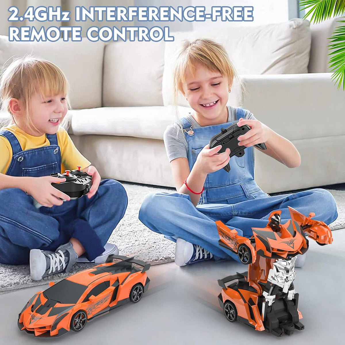 BLUEJAY Transform RC Cars for Boys 3-12 - Orange - image 2