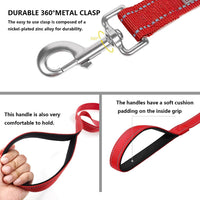 6 FT Basic Dog Leash for Medium Dogs - Refl Red / Medium : 3/4" x 6 FT - image 4