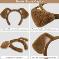 Beviliu Dog Ears Golden Movable - Brown Pink / 1 Count (Pack of 4) - image 3