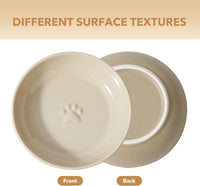Elevated Cat Bowls, Cat Food and Water Bowl Set - Vintage Latte / 2 Bowls-6" - image 3