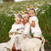 Beviliu Dog Ears Golden Movable - White Brown / 1 Count (Pack of 1) - image 4