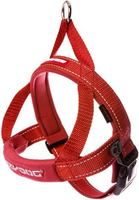 EzyDog Quick Fit Dog Harness, Soft Neoprene Padding - Small / Red