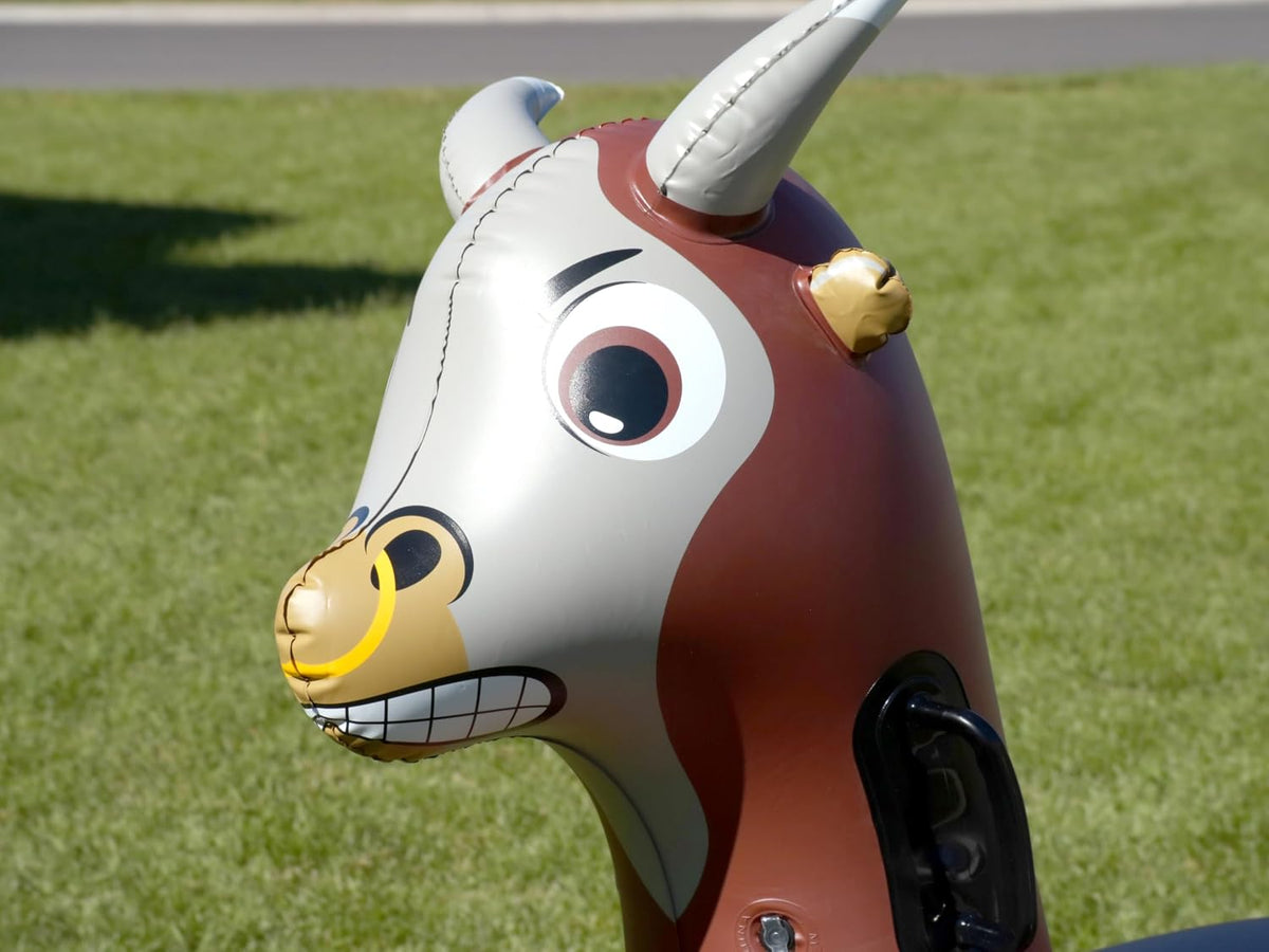 Hearthsong Hop N Go Inflatable Unicorn Riding Bouncy Hopping Toys - Bull / 1 Pack - image 3