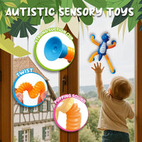 Halloween Pop Tubes Sensory Toys for Kids Boo Basket Stuffer Gifts – Fun for Kids & Family - Dinosaur - image 4