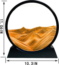 SANDCLE Moving Sand Art Liquid Motion, 3D Deep Sea Sandscape – Fun for Kids & Family - Yellow / 12 inches - image 2